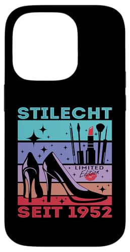 Geburtstag Frau Stilecht Seit 1952 Party Outfit Damen Frauen Hülle für iPhone 14 Pro von T-Shirt Geschenkidee Geburtstagsgeschenk für Damen