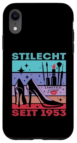 Geburtstag Frau Stilecht Seit 1953 Party Outfit Damen Frauen Hülle für iPhone XR von T-Shirt Geschenkidee Geburtstagsgeschenk für Damen