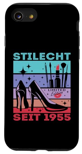 Geburtstag Frau Stilecht Seit 1955 Party Outfit Damen Frauen Hülle für iPhone SE (2020) / 7 / 8 von T-Shirt Geschenkidee Geburtstagsgeschenk für Damen