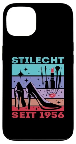 Geburtstag Frau Stilecht Seit 1956 Party Outfit Damen Frauen Hülle für iPhone 13 von T-Shirt Geschenkidee Geburtstagsgeschenk für Damen