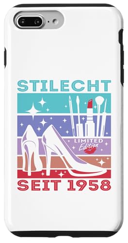 Geburtstag Frau Stilecht Seit 1958 Party Outfit Damen Frauen Hülle für iPhone 7 Plus/8 Plus von T-Shirt Geschenkidee Geburtstagsgeschenk für Damen