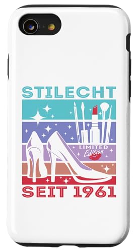 Geburtstag Frau Stilecht Seit 1961 Party Outfit Damen Frauen Hülle für iPhone SE (2020) / 7 / 8 von T-Shirt Geschenkidee Geburtstagsgeschenk für Damen