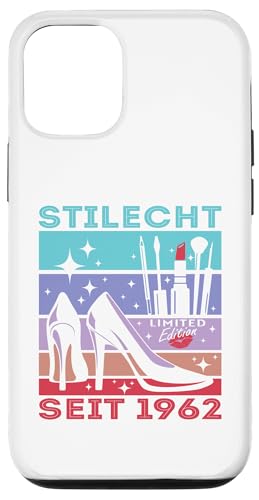 Geburtstag Frau Stilecht Seit 1962 Party Outfit Damen Frauen Hülle für iPhone 12/12 Pro von T-Shirt Geschenkidee Geburtstagsgeschenk für Damen