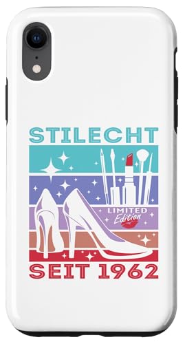 Geburtstag Frau Stilecht Seit 1962 Party Outfit Damen Frauen Hülle für iPhone XR von T-Shirt Geschenkidee Geburtstagsgeschenk für Damen