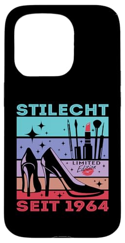 Geburtstag Frau Stilecht Seit 1964 Party Outfit Damen Frauen Hülle für iPhone 15 Pro von T-Shirt Geschenkidee Geburtstagsgeschenk für Damen