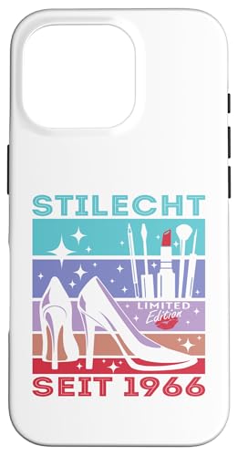 Geburtstag Frau Stilecht Seit 1966 Party Outfit Damen Frauen Hülle für iPhone 16 Pro von T-Shirt Geschenkidee Geburtstagsgeschenk für Damen
