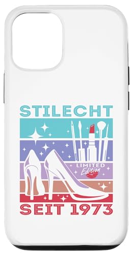 Geburtstag Frau Stilecht Seit 1973 Party Outfit Damen Frauen Hülle für iPhone 12/12 Pro von T-Shirt Geschenkidee Geburtstagsgeschenk für Damen