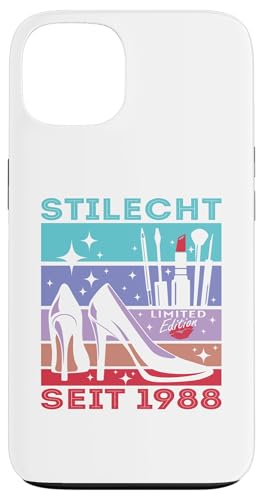 Geburtstag Frau Stilecht Seit 1988 Party Outfit Damen Frauen Hülle für iPhone 13 von T-Shirt Geschenkidee Geburtstagsgeschenk für Damen