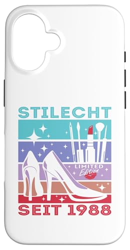 Geburtstag Frau Stilecht Seit 1988 Party Outfit Damen Frauen Hülle für iPhone 16 Geburtstag Frau Stilecht Seit 1988 Party Outfit Damen Frauen Hülle für iPhone 16 von T-Shirt Geschenkidee Geburtstagsgeschenk für Damen