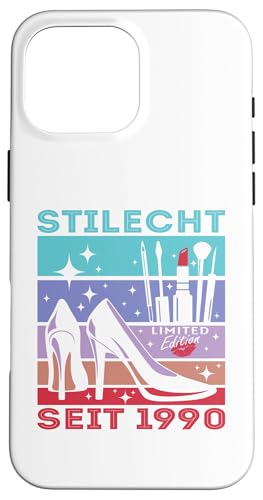 Geburtstag Frau Stilecht Seit 1990 Party Outfit Damen Frauen Hülle für iPhone 16 Pro Max von T-Shirt Geschenkidee Geburtstagsgeschenk für Damen