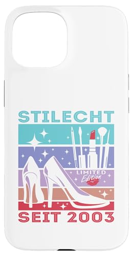 Geburtstag Frau Stilecht Seit 2003 Party Outfit Damen Hülle für iPhone 15 von T-Shirt Geschenkidee Geburtstagsgeschenk für Damen
