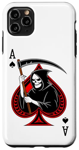 Ace skull reaper Spades Gothic Card Gambler poker retro Hülle für iPhone 11 Pro Max Ace skull reaper Spades Gothic Card Gambler poker retro Hülle für iPhone 11 Pro Max von T-ShirtManiak