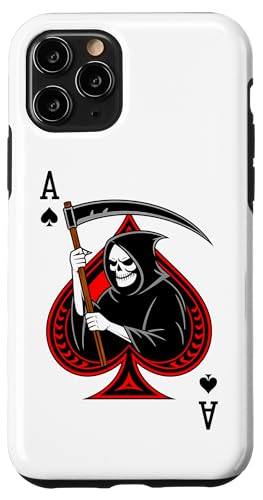 Ace skull reaper Spades Gothic Card Gambler poker retro Hülle für iPhone 11 Pro Ace skull reaper Spades Gothic Card Gambler poker retro Hülle für iPhone 11 Pro von T-ShirtManiak