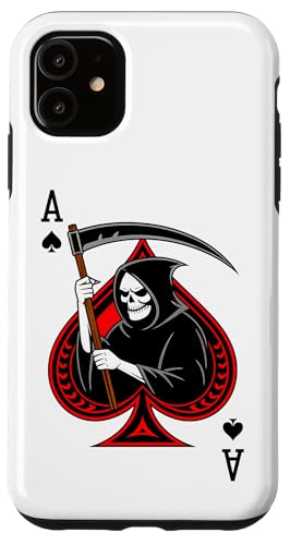 Ace skull reaper Spades Gothic Card Gambler poker retro Hülle für iPhone 11 Ace skull reaper Spades Gothic Card Gambler poker retro Hülle für iPhone 11 von T-ShirtManiak