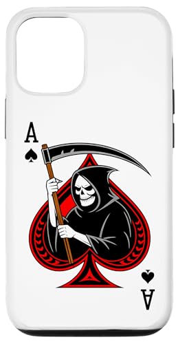 Ace skull reaper Spades Gothic Card Gambler poker retro Hülle für iPhone 12/12 Pro Ace skull reaper Spades Gothic Card Gambler poker retro Hülle für iPhone 12/12 Pro von T-ShirtManiak