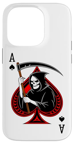 Ace skull reaper Spades Gothic Card Gambler poker retro Hülle für iPhone 14 Pro Ace skull reaper Spades Gothic Card Gambler poker retro Hülle für iPhone 14 Pro von T-ShirtManiak