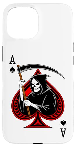 Ace skull reaper Spades Gothic Card Gambler poker retro Hülle für iPhone 15 Ace skull reaper Spades Gothic Card Gambler poker retro Hülle für iPhone 15 von T-ShirtManiak