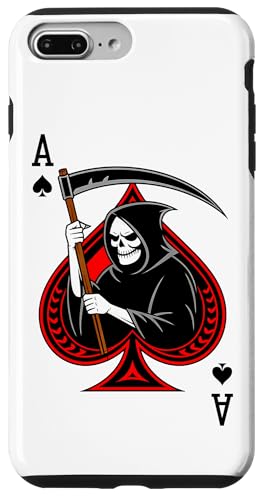 Ace skull reaper Spades Gothic Card Gambler poker retro Hülle für iPhone 7 Plus/8 Plus Ace skull reaper Spades Gothic Card Gambler poker retro Hülle für iPhone 7 Plus/8 Plus von T-ShirtManiak