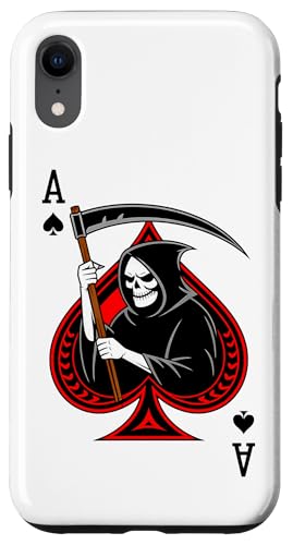 Ace skull reaper Spades Gothic Card Gambler poker retro Hülle für iPhone XR Ace skull reaper Spades Gothic Card Gambler poker retro Hülle für iPhone XR von T-ShirtManiak