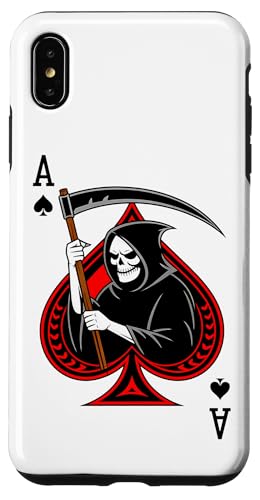 Ace skull reaper Spades Gothic Card Gambler poker retro Hülle für iPhone XS Max Ace skull reaper Spades Gothic Card Gambler poker retro Hülle für iPhone XS Max von T-ShirtManiak