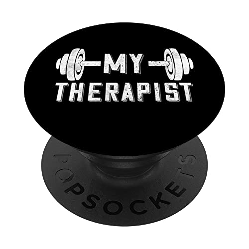 My Therapist Hantel Powerlifting Fitness Bodybuilding GYM PopSockets mit austauschbarem PopGrip My Therapist Hantel Powerlifting Fitness Bodybuilding GYM PopSockets mit austauschbarem PopGrip von T-ShirtManiak