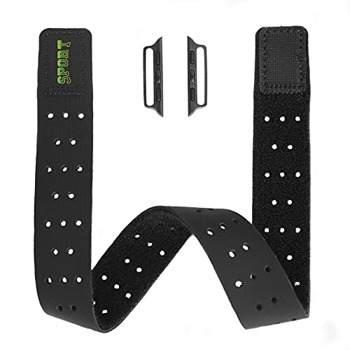 T-TAIMING Sport Edition Atmungsaktiv und Elastisch Oberarm Armband kompatibel mit Apple Watch 41mm 40mm Armband für Outwork und Fitnesstraining(41/40mm,Schwarz) von T-TAIMING