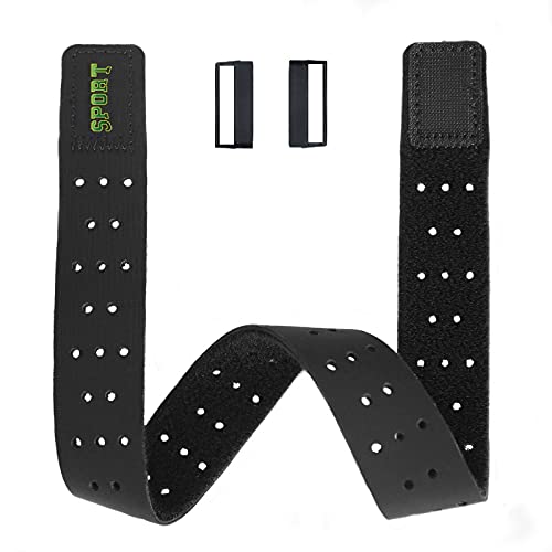 T-TAIMING Sport Edition atmungsaktiv und elastisch Oberarm Armband Kompatibel mit Fitbit Versa 3 Band und Fitbit Sense Band für Outwork und Fitnessübungen(Schwarz) von T-TAIMING
