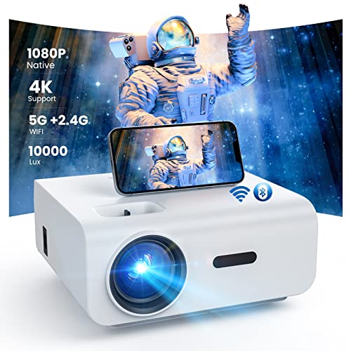 Native 1080P Full HD Beamer, 5G WiFi Bluetooth 10000Lux Heimkino Video Beamer 4K Unterstützt 300'' Display LCD Beamer Kompatibel mit Smartphone/Laptop/TV Stick/Xbox/PS5 Native 1080P Full HD Beamer, 5G WiFi Bluetooth 10000Lux Heimkino Video Beamer 4K Unterstützt 300'' Display LCD Beamer Kompatibel mit Smartphone/Laptop/TV Stick/Xbox/PS5 von T TOPVISION