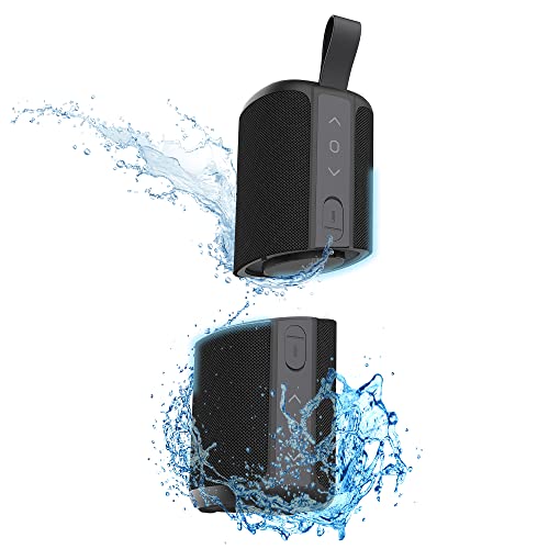 T'nB 2 in 1 Tragbarer Bluetooth-Lautsprecher, wasserdicht, schwimmend, wasserfest, Stereo, Bluetooth 5.0 kompakt, integrierte Steuerungen, kabelloser Lautsprecher, Schwarz von T'nB