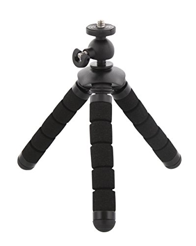 T’nB 3 in 1 Flexibles Ministativ ideal für Fotoapparat, Smartphone Order Sportkamera schwarz von T'nB