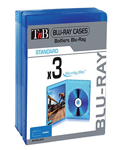 T'nB BTDVBLURAY Blu-Ray Hüllen, Blau, 3 Stück von T'nB
