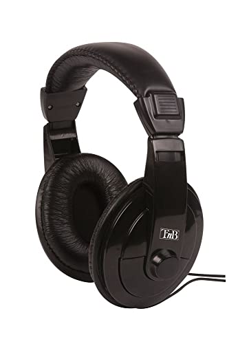 T'nB CSHOME1: HiFi-Kopfhörer für Fernseher mit 6,35 mm Adapterkabel, 8 m lang, in schwarzer Farbe T'nB CSHOME1: HiFi-Kopfhörer für Fernseher mit 6,35 mm Adapterkabel, 8 m lang, in schwarzer Farbe von T'nB
