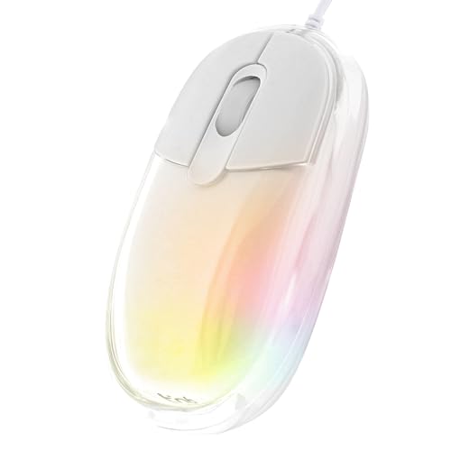 T'nB Lumy Optische Kabelmaus 1000 DPI Lichttherapie weiß von T'nB