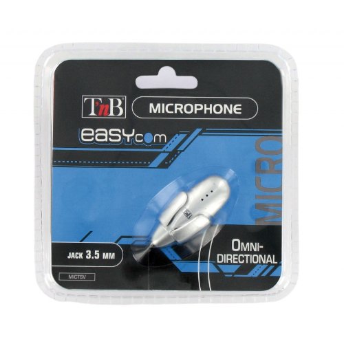 T'nB MICTSV Easycom Mikrofon Mini Clip, Silber von T'nB