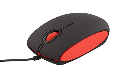 T’nB MRAINBKRD Rainbow Optische kabelmaus schwarz/rot von T'nB