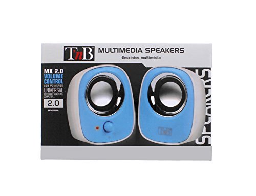 T 'nB MX Series Lautsprecher 2.0 Für PC/Mac blau von T'nB