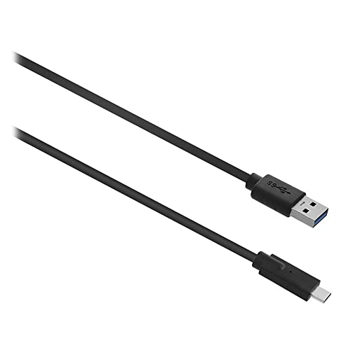 T'nB USB-Kabel USB 3.0 Typ C männlich auf USB A 3.0 männlich, 2 m, Schwarz von T'nB