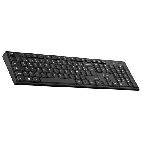 T'nB - Wiederaufladbare Bluetooth-Tastatur mit USB-C, AZERTY, weiche Tasten, angenehm und leise – Schwarz von T'nB