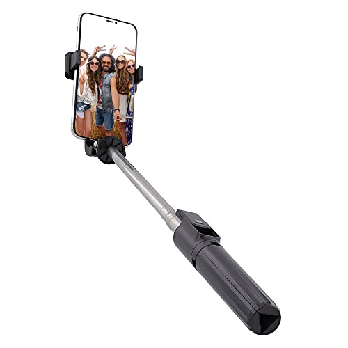 TNB Influence Selfie-Stick mit Bluetooth, 2 in 1, Schwarz von T'nB