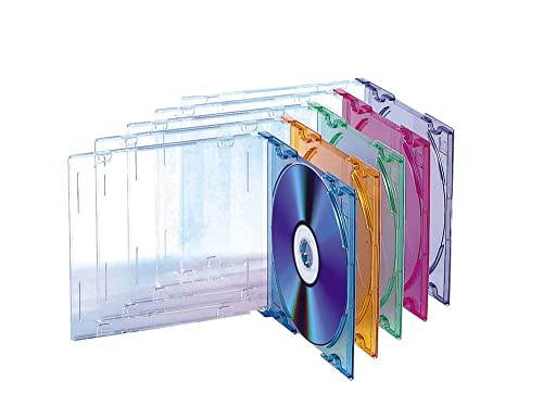 TNB Slim CDTCF25SL CD-Cases, farblich Sortiert, 25 Stück von T'nB