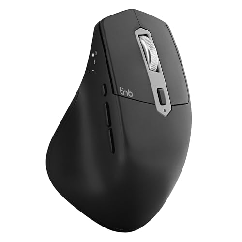 T'nB Mento Maus mit 3 Modi, Bluetooth, USB-A und USB-C, wiederaufladbar, hohe Akkulaufzeit, hohe Präzision, 2400 DPI, sehr bequemer Griff, natürliche Haptik, 7 Tasten – Schwarz T'nB Mento Maus mit 3 Modi, Bluetooth, USB-A und USB-C, wiederaufladbar, hohe Akkulaufzeit, hohe Präzision, 2400 DPI, sehr bequemer Griff, natürliche Haptik, 7 Tasten – Schwarz von T'nB