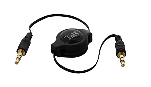 TnB TBJACK1 einziehbares Stereo Kabel für Smartphones/iPod, mit 3,5 mm Buchse von T'nB
