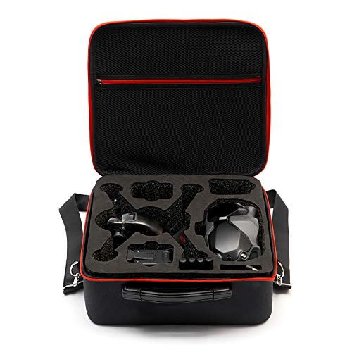 Drohne Handtasche Kompatibel mit DJI FPV Combo Drone wasserdichte Tragetasche Schultertasche Tasche Tragekoffer Bag Aufbewahrungskoffer für Batterien, Fernbedienung, Zubehör.usw (Schwarz) von T-