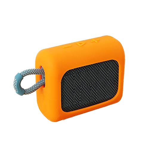 Hülle Ersatz für JBL GO 3 Bluetooth Speaker Headphone Wireless Lautsprecher Case Silicone Bluetooth Case zubehör Schutz Silikonhülle Abdeckung Protective Cover Schutzhülle (Orange) von T-