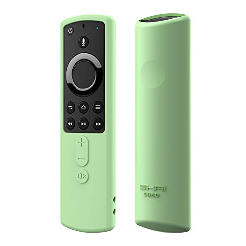 Silikon Case Cover Hülle kompatibel mit Amazon Fire TV TV Stick 4k TV Stick Remote Case, Tragbares Case Abdeckung Stoßfeste & Staubdicht Schutzhülle Silikonhülle Protective Fernbedienung (Green) von T-