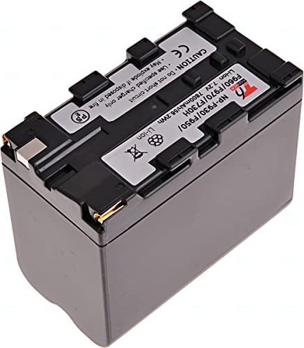 T6 Power Akku für Sony DCR-VX700, Li-Ion, 7,2V, 7800mAh (56,1Wh), grau von T6 Power