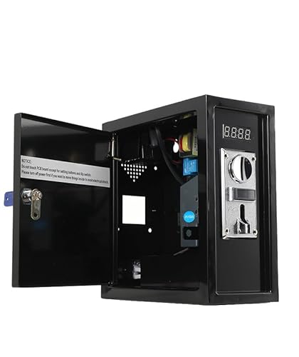 TABODD 220V 10A Münzbetriebener Timer-Steuerkasten, Münzautomat für Waschmaschine Münzbetriebene Steuerungs-Timer-Box für Trockner Multi-Münzprüfer-Wähler Timer Control Power Box für Spielmaschinen TABODD 220V 10A Münzbetriebener Timer-Steuerkasten, Münzautomat für Waschmaschine Münzbetriebene Steuerungs-Timer-Box für Trockner Multi-Münzprüfer-Wähler Timer Control Power Box für Spielmaschinen von TABODD