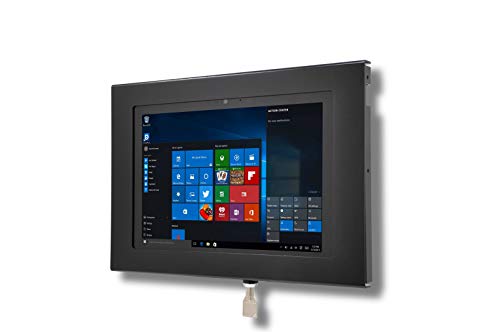 MS Surface Pro 3 4 Locking Wandhalterung Metall Gehäuse für Kiosk, POS, Speichern, Show Display, Schwarz von TABcare
