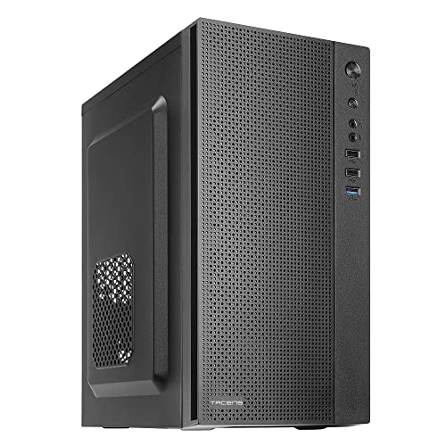 Tacens Anima AC5500, Kompaktes Micro ATX PC Gehäuse, Front-Mesh Kühlung, 500W Netzteil, USB 3.0, Schwarz, Compact von TACENS ANIMA