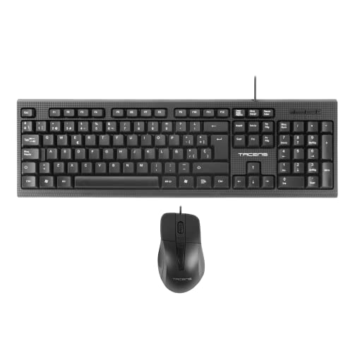 Tacens Anima ACP0ES, Professional Keyboard Pack Optimierter Tastenanschlag und Maus 1200DPI, Spanisches Layout von TACENS ANIMA